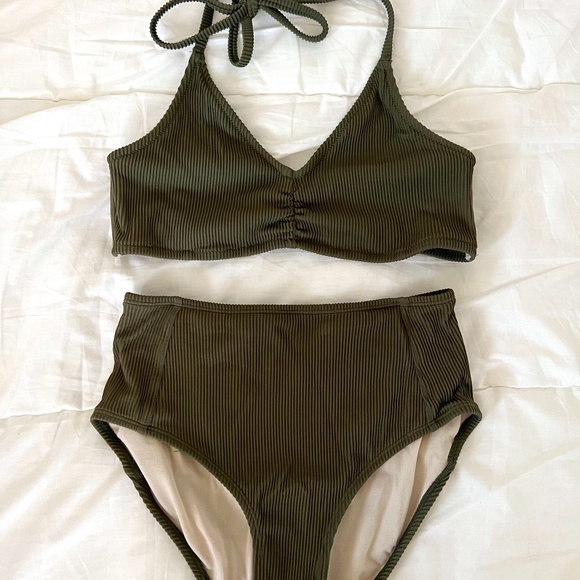 Joe Fresh High-waisted Bikini Top and Bottom - Picture 1 of 7